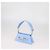 Borsa Samantha Mach & Mach in raso azzurro con piccolo doppio fiocco - vista 2