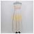 Abito camicia maxi a balze in popeline di cotone a righe multicolore Sandro - vista 3