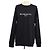 Givenchy Sweatshirt aus schwarzer Baumwolle mit Logo-Print und Loopback