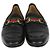 Mocassini Gucci in pelle nera con morsetto Horsebit e fascia Web