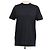 T-shirt in jersey di cotone nero con girocollo Prada