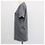 T-shirt in cotone grigio con logo triangolo Prada e girocollo - vista 2