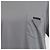 T-shirt in cotone grigio con logo triangolo Prada e girocollo - vista 4