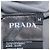 T-shirt in cotone grigio con logo triangolo Prada e girocollo - vista 6