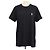 T-shirt in cotone nero Burberry con ricamo TB e girocollo