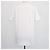 T-shirt Burberry in cotone bianco con logo ricamato e scollo a V - vista 3