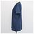 T-shirt Burberry blu navy in cotone con logo ricamato e scollo a V - vista 2