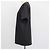 T-shirt Burberry in cotone nero con logo ricamato e scollo a V - vista 2