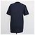 T-shirt Dolce & Gabbana in cotone blu navy con scollo a V e placca logo - vista 3