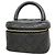 Chanel Black Matelassé Vanity Bag