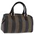 Fendi Vintage Pequin Boston Coated Canvas Mini
