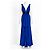 Vestido de noche de seda azul Jenny Packham