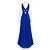 Vestido de noche de seda azul Jenny Packham - vista 3