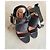Sandali con tacco alto Lanvin in pelle nera e catena dorata - vista 6