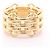 Anillo banda Chanel chapado en oro - vista 3