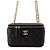 Vanity Borsa a tracolla Chanel con catena nera