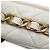Bolso de hombro con cadena de cuero blanco Chanel - vista 14
