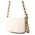 Bolso de hombro con cadena de cuero blanco Chanel - vista 2