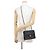 Borsa a tracolla Chanel in pelle nera con catena - vista 4