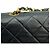 Borsa a tracolla Chanel in pelle nera con catena - vista 8