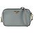 Sac à épaule Prada en cuir gris