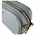 Sac à épaule Prada en cuir gris - vue 6