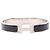 Hermès Clic H Armreif Schwarz Silber Emaille Edelstahl