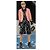 Chanel Borsa a patta media Summer Nights Paillettes Blu e Oro - vista 2