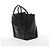 Céline Sac à main Celine Luggage Micro Shopper en cuir noir - vue 3