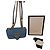 Borsa a tracolla Gucci Marmont in pelle blu