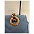 Borsa a tracolla Gucci Marmont in pelle blu - vista 7
