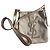 Borsa a tracolla Yves Saint Laurent in tela beige e pelle dorata