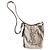 Borsa a tracolla Yves Saint Laurent in tela beige e pelle dorata - vista 2
