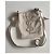 Borsa a tracolla Yves Saint Laurent in tela beige e pelle dorata - vista 3