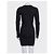 Vestido ajustado negro Balmain Pierre Con cremallera asimétrica EU 38 M de segunda mano - vista 3