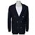 NWOT Balmain Men's Blue Double Breasted Viscose Cardigan XL Pre-owned