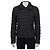 Moncler Black Fitted Down Jacket Asymmetric Zip Detachable Collar S Pre-owned