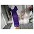 Louis Féraud Louis Feraud Vestido longo com riscas roxas - vista 3