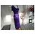 Louis Féraud Louis Feraud Vestido longo com riscas roxas - vista 4