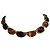 Swarovski Collar de Cristales Burdeos y Ámbar Dorado