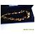 Swarovski Collar de Cristales Burdeos y Ámbar Dorado - vista 5