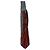 Balenciaga Seidenkrawatte mit rot-gold gestreiftem Print