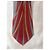 Balenciaga Seidenkrawatte mit rot-gold gestreiftem Print - Ansicht 3