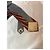 Balenciaga Seidenkrawatte mit rot-gold gestreiftem Print - Ansicht 6