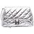 Balenciaga Silberne gesteppte Leder-Clutch
