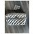 Balenciaga Silberne gesteppte Leder-Clutch - Ansicht 10