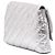 Balenciaga Silberne gesteppte Leder-Clutch - Ansicht 4