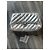 Balenciaga Silberne gesteppte Leder-Clutch - Ansicht 7