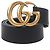Cinto de couro Gucci GG Marmont