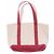 Autre Marque Borsa tote beige e rossa - vista 2